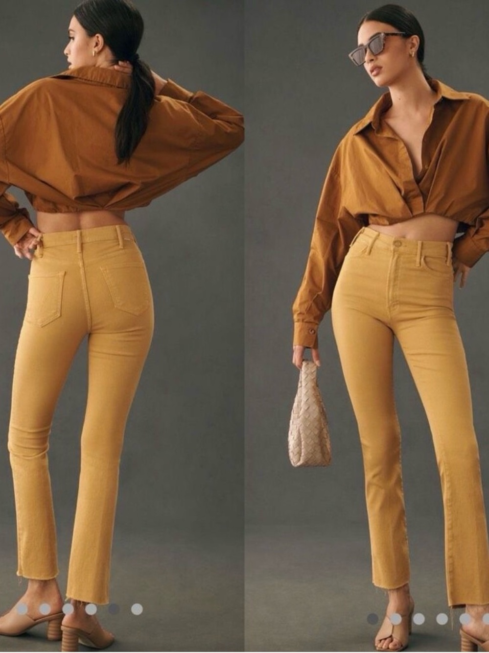 MOTHER * The Hustler Ankle Fray Jeans | 30 | Tinsel | Anthropologie